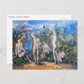 Paul Cezanne - Fünf Bathers Postkarte (Vorne/Hinten)