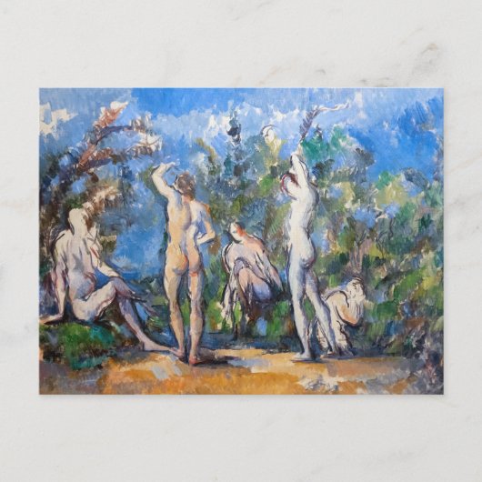 Paul Cezanne - Fünf Bathers Postkarte (Vorderseite)