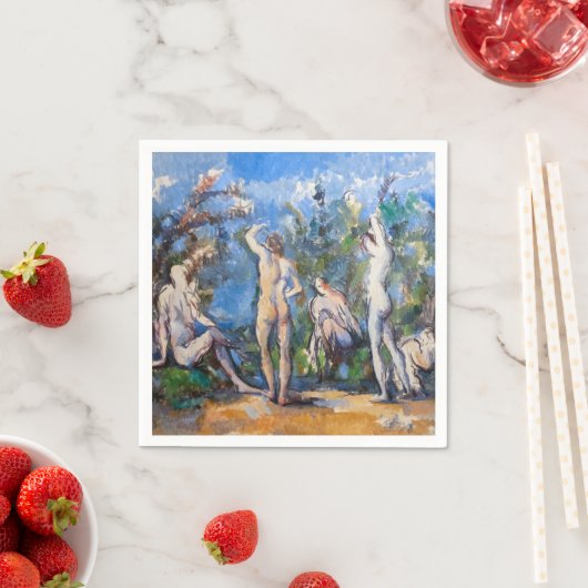 Paul Cezanne - Fünf Bathers Serviette (Beispiel)