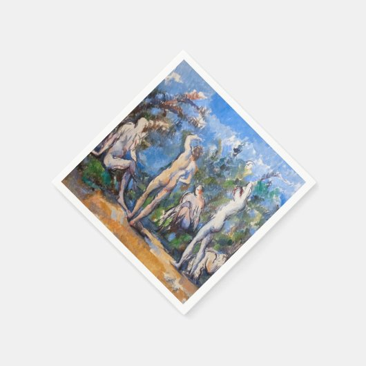 Paul Cezanne - Fünf Bathers Serviette (Ecke)
