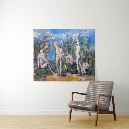 Paul Cezanne - Fünf Bathers Wandteppich (Beispiel (Horizontal))