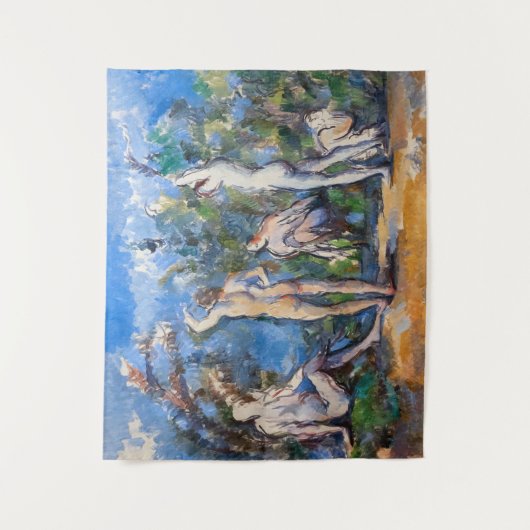 Paul Cezanne - Fünf Bathers Wandteppich (Vorderseite)