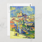 Paul Cezanne - Gardanne Postkarte (Vorne/Hinten)
