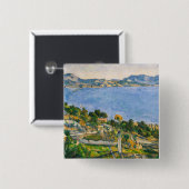 Paul Cezanne - Golf von Marseille aus Estaque gese Button (Vorne & Hinten)