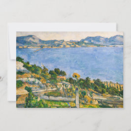 Paul Cezanne - Golf von Marseille aus Estaque gese Dankeskarte