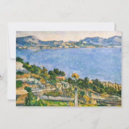 Paul Cezanne - Golf von Marseille aus Estaque gese Einladung
