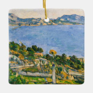 Paul Cezanne - Golf von Marseille aus Estaque gese Keramikornament