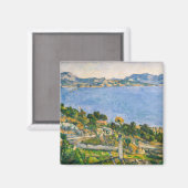 Paul Cezanne - Golf von Marseille aus Estaque gese Magnet (Vorderseite/Rückseite)