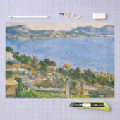 Paul Cezanne - Golf von Marseille aus Estaque gese Seidenpapier (Handwerk)