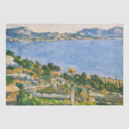 Paul Cezanne - Golf von Marseille aus Estaque gese Seidenpapier