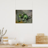 Paul Cezanne | Grüne Äpfel, c.1872-73 Poster (Küche)