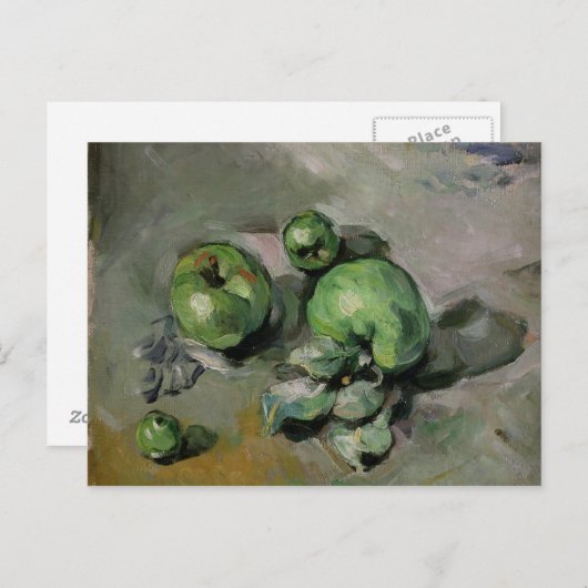 Paul Cezanne | Grüne Äpfel, c.1872-73 Postkarte (Vorne/Hinten)