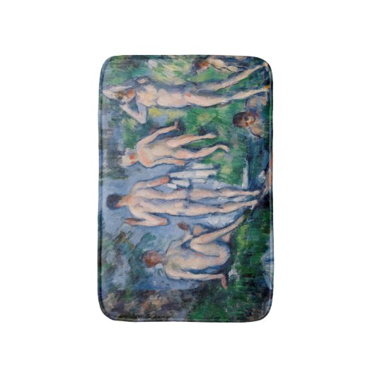 Paul Cezanne - Gruppe der Bathers Badematte (Vorderseite Vertikal)