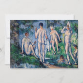 Paul Cezanne - Gruppe der Bathers Dankeskarte (Vorderseite)