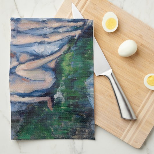 Paul Cezanne - Gruppe der Bathers Geschirrtuch (Viertel Falte)