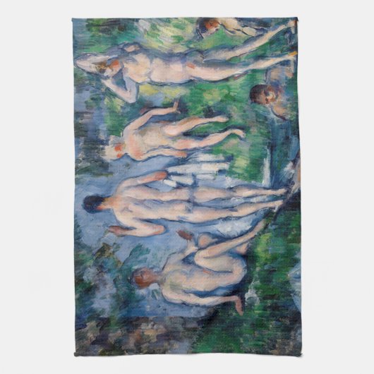 Paul Cezanne - Gruppe der Bathers Geschirrtuch (Vertikal)