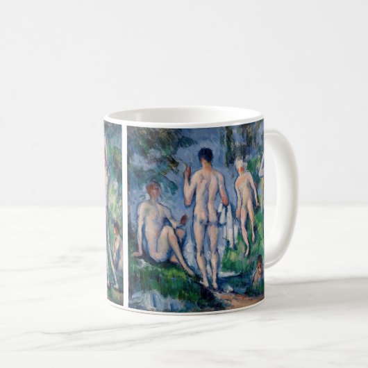Paul Cezanne - Gruppe der Bathers Kaffeetasse (VorderseiteRechts)