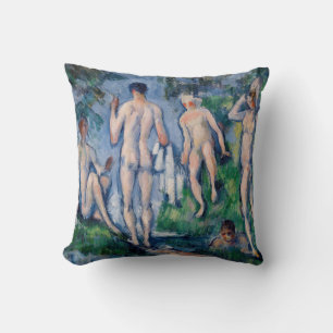 Paul Cezanne - Gruppe der Bathers Kissen