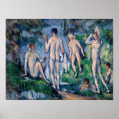 Paul Cezanne - Gruppe der Bathers Poster (Vorne)