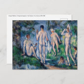 Paul Cezanne - Gruppe der Bathers Postkarte (Vorne/Hinten)