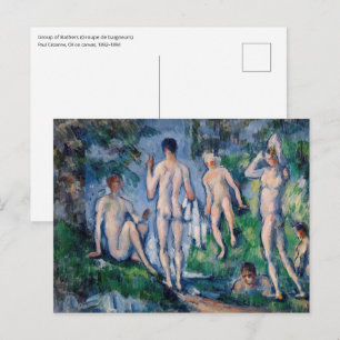 Paul Cezanne - Gruppe der Bathers Postkarte