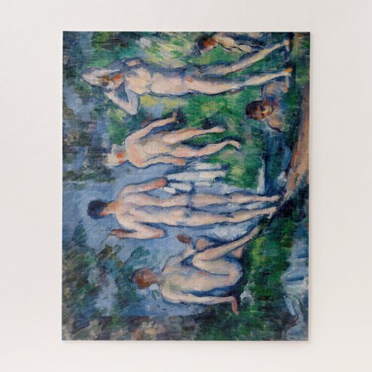 Paul Cezanne - Gruppe der Bathers Puzzle (Vertikal)