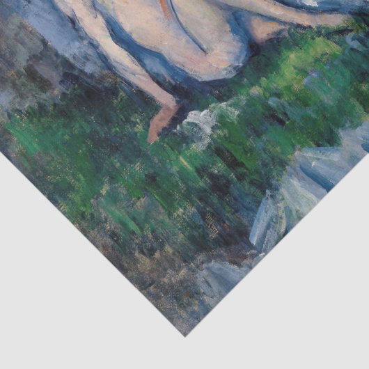 Paul Cezanne - Gruppe der Bathers Seidenpapier (Detail)