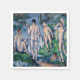 Paul Cezanne - Gruppe der Bathers Serviette