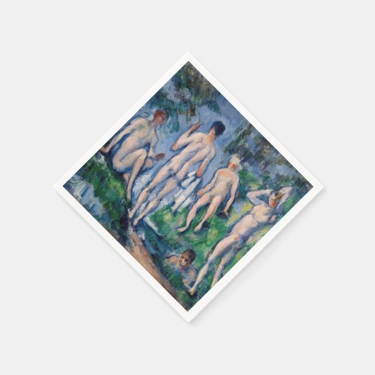 Paul Cezanne - Gruppe der Bathers Serviette (Ecke)