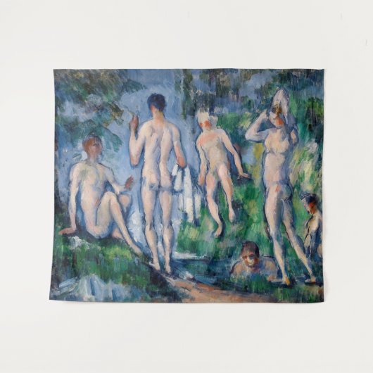Paul Cezanne - Gruppe der Bathers Wandteppich (Vorderseite (Horizontal))