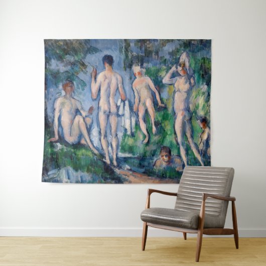 Paul Cezanne - Gruppe der Bathers Wandteppich (Beispiel (Horizontal))