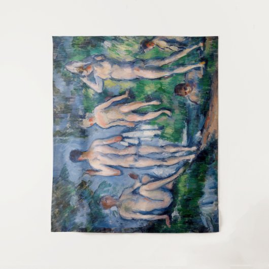 Paul Cezanne - Gruppe der Bathers Wandteppich (Vorderseite)