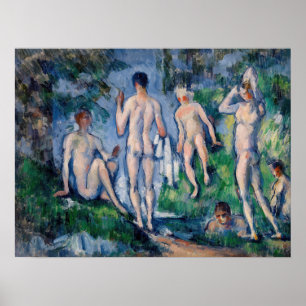 Paul Cezanne - Gruppe von Badenden Poster