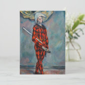 Paul Cezanne - Harlequin Einladung (Stehend Vorderseite)