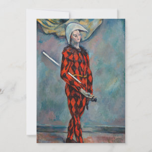 Paul Cezanne - Harlequin Einladung