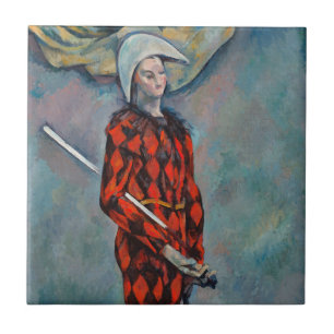 Paul Cezanne - Harlequin Fliese