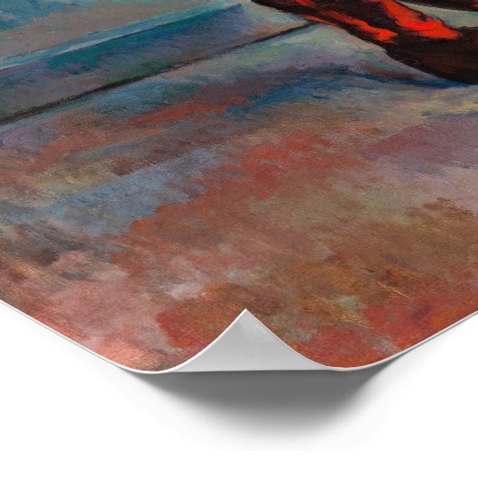 Paul Cezanne - Harlequin Poster (Ecke)