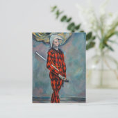 Paul Cezanne - Harlequin Postkarte (Stehend Vorderseite)