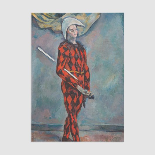 Paul Cezanne - Harlequin Seidenpapier