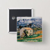 Paul Cezanne - Haus in der Provence Button (Vorne & Hinten)