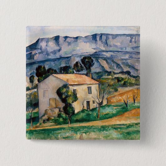 Paul Cezanne - Haus in der Provence Button (Vorderseite)