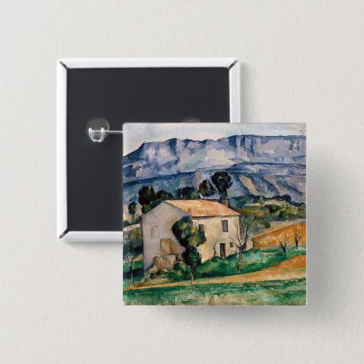 Paul Cezanne - Haus in Provence Button (Vorne & Hinten)