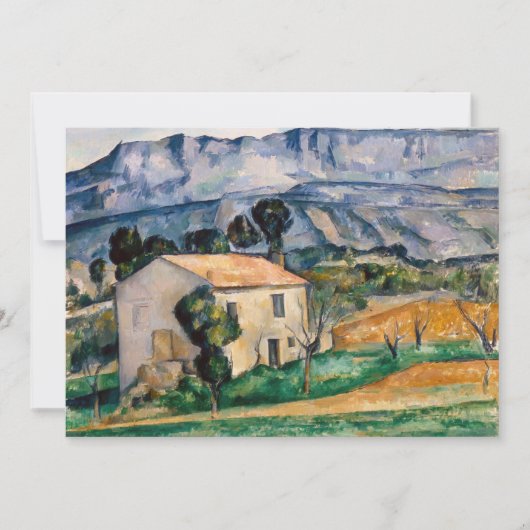 Paul Cezanne - Haus in Provence Einladung (Vorderseite)
