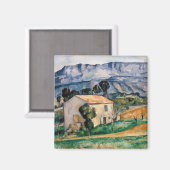 Paul Cezanne - Haus in Provence Magnet (Vorderseite/Rückseite)