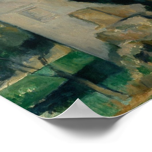 Paul Cezanne - Haus in Provence Poster (Ecke)