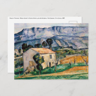 Paul Cezanne - Haus in Provence Postkarte