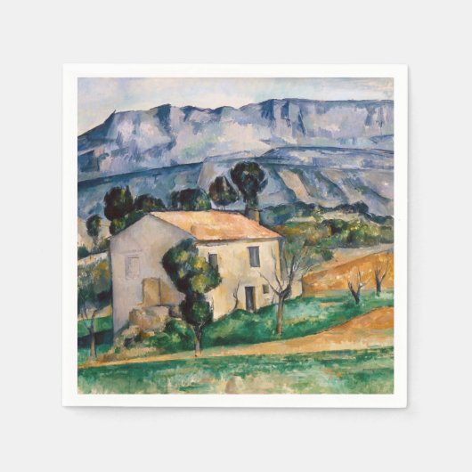 Paul Cezanne - Haus in Provence Serviette (Vorderseite)