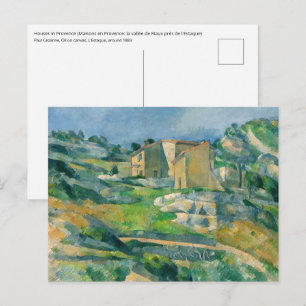 Paul Cezanne - Häuser in der Provence, Riaux-Tal Postkarte