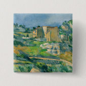Paul Cezanne - Häuser in Provence, Riaux Valley Button (Vorderseite)