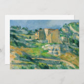 Paul Cezanne - Häuser in Provence, Riaux Valley Einladung (Vorne/Hinten)